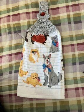 Handmade Crochet Dog Towel